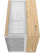 Carcasa CORSAIR 2500X Micro ATX Dual Chamber White/Bamboo Wood, Tempered Glass, mATX, Cooling Layout: Top: 3x120mm sau 2x140mm, Side: 2x120mm, Bottom: 3x120mm sau 2x140mm, Rear: 1x120mm, Expansion Slots 4, 2x2.5 SSD 2x3.5 HDD, no psu included_4
