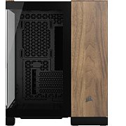 Carcasa CORSAIR 2500X Micro ATX Dual Chamber Black/Walnut Wood, Tempered Glass, mATX, Cooling Layout: Top: 3x120mm sau 2x140mm, Side: 2x120mm, Bottom: 3x120mm sau 2x140mm, Rear: 1x120mm, Expansion Slots 4, 2x2.5 SSD 2x3.5 HDD, no psu included_3