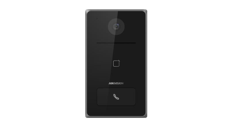 Post de exterior videointerfon ingropat IP Hikvision DS-KV6133-WME1/FL; WIFI; 1 x buton de apelare( pentru o singura familie- permite apelarea a mai multor monitoare de interior); camera video 2MP True WDR ( unghi vizualizare: Horizontal: 129° Vertical: 75°), vizualizare pe timp de noapte IR maxim 3_1