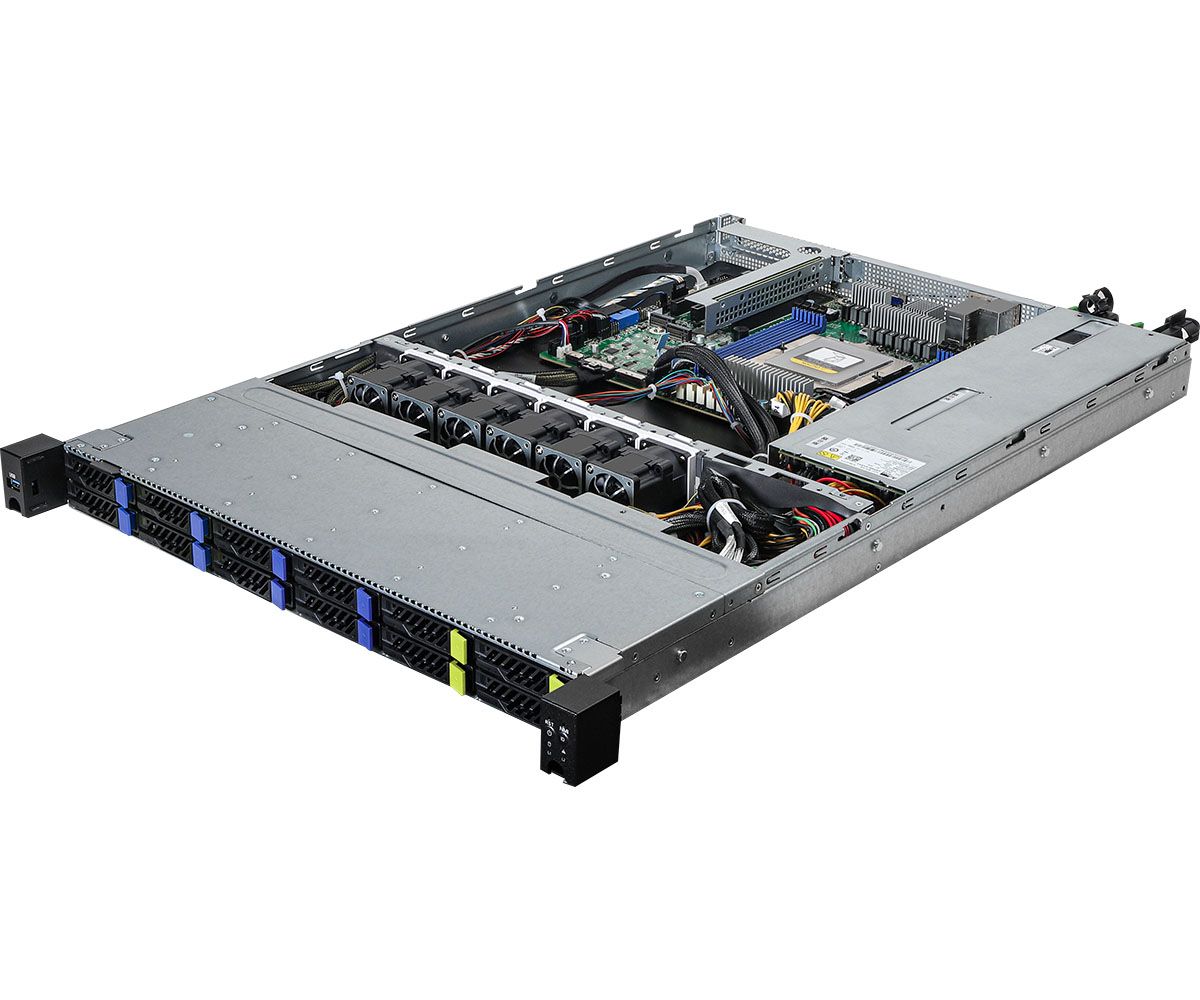Platforma AsRock Rack (1U) 1U8S4E-GENOA/2T AMD Epyc 9005/9004 (8x 2 5  SATA HS  4x 2 5  NVMe HS  2xM.2  2x10Gbe  IPMI  1+1 750W)_1