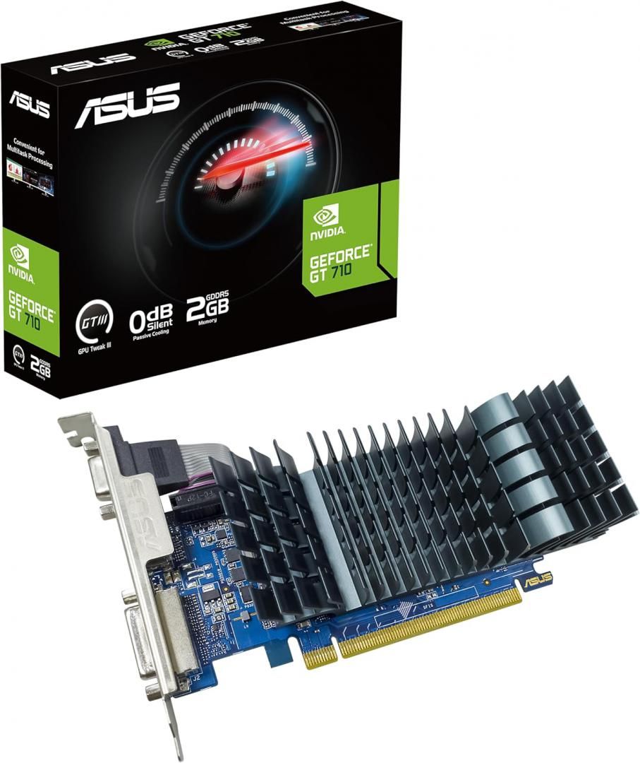 Placa Video ASUS GeForce GT 710 2GB GDDR5 EVO 64 bit, PCIE 2.0, 1x DVI-D 1x D-Sub 1x HDMI_1