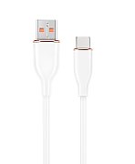 CABLU alimentare si date GEMBIRD, pt. smartphone, USB 2.0 (T) la USB 2.0 Type-C (T), 1.5m, protectie silicon, alb, 