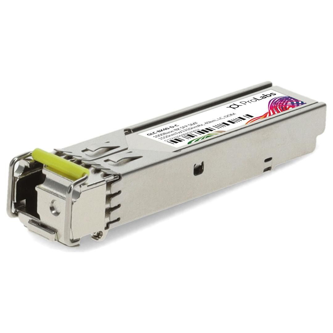 GLC-BX40-D Compatible 1000BASE-BX-D BiDi SFP 1550nm-TX/1310nm-RX 40km DOM Simplex LC SMF Transceiver_1