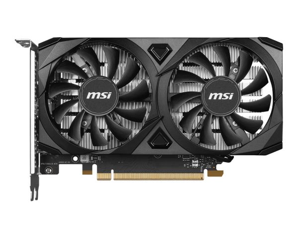 MSI Video Card Nvidia GeForce RTX 3050 VENTUS 2X E 6G OC, 6GB GDDR6, 96bit, Boost: 1492 MHz, 2304 CUDA Cores, PCIe 4.0, 1x DP 1.4a, 2xHDMI 2.1a, RAY TRACING, Dual Fan, 300W, 3Y_2