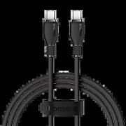 CABLU alimentare si date Baseus Pudding Series, Fast Charging Data Cable pt. smartphone, USB Type-C la USB Type-C 100W, 1.2m, negru 