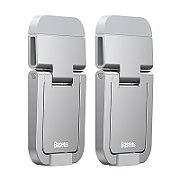 STAND Baseus Kickstand notebook, include 2 bucati, adeziv 3M, aliaj zinc, silver 