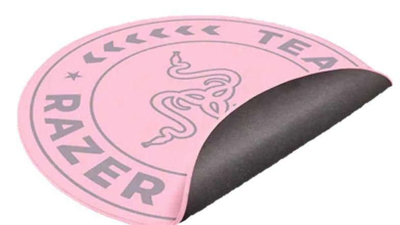 Covor de podea Razer Team, stratul superior: 100% catifea din poliester reciclat, stratul central: 100% material netesut reciclat, stratul inferior: strat de bază antiderapant din silicon, roz_2