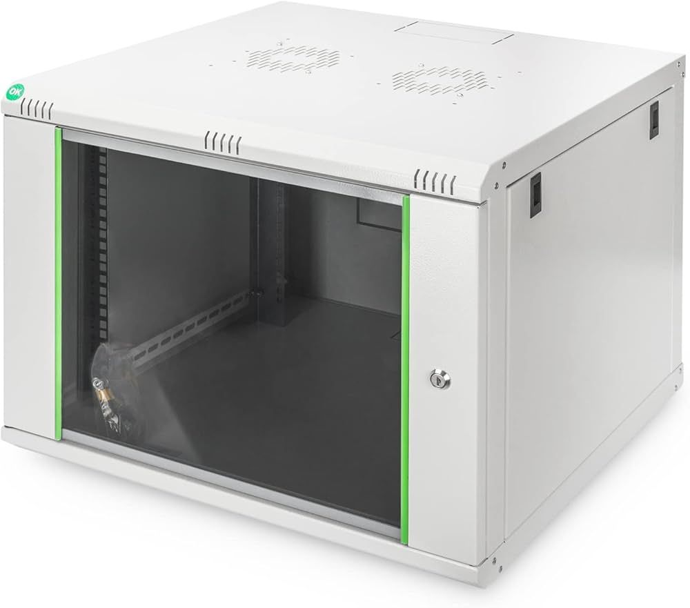 Digitus DN-19 09U-6/6 rack-uri 9U Raft montat pe perete Gri_2