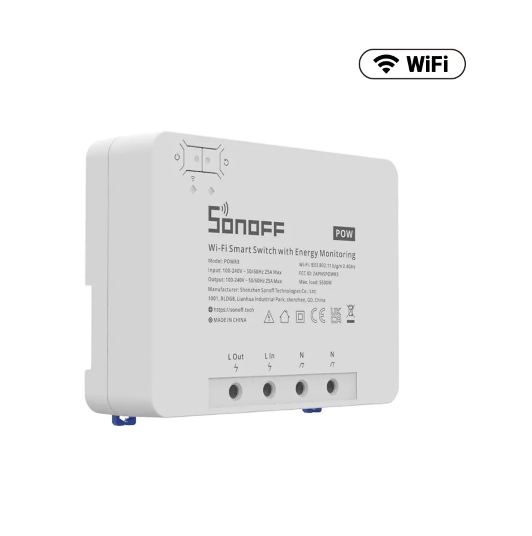 Releu inteligent WiFi de mare putere SONOFF POWR3_1