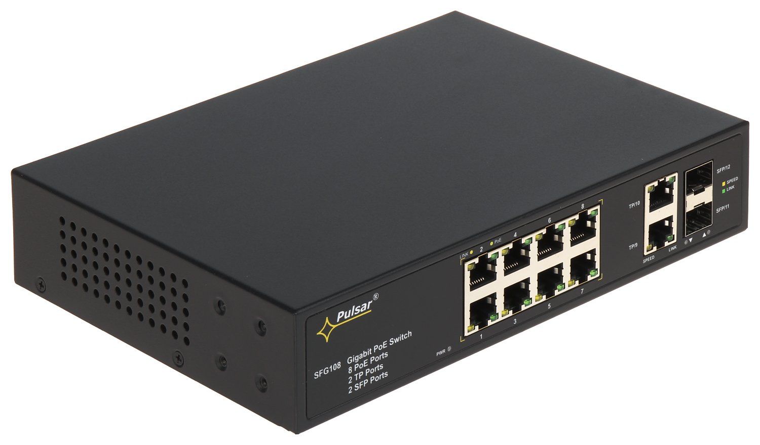 SFG108 12 Port Industrial PoE Switch_1