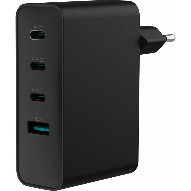 NATEC RIBERA GAN WALL CHARGER 3X USB-C + 1X USB-A 100W BLACK_1