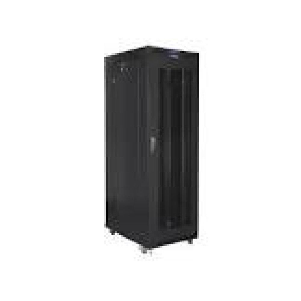 FLOOR-STANDING RACK CABINET 19  27U 800X1200 BLACK PERFORATED LCD DOOR LANBERG (FLAT PACK)_1