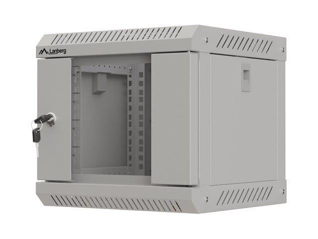 WALL-HUNG RACK CABINET 10  4U 300X300 GREY GLAZED DOOR LANBERG (FLAT PACK)_1