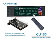 Lamptron CU135 Fan Controller + RGB Controller with Display  ARGB - Black_3