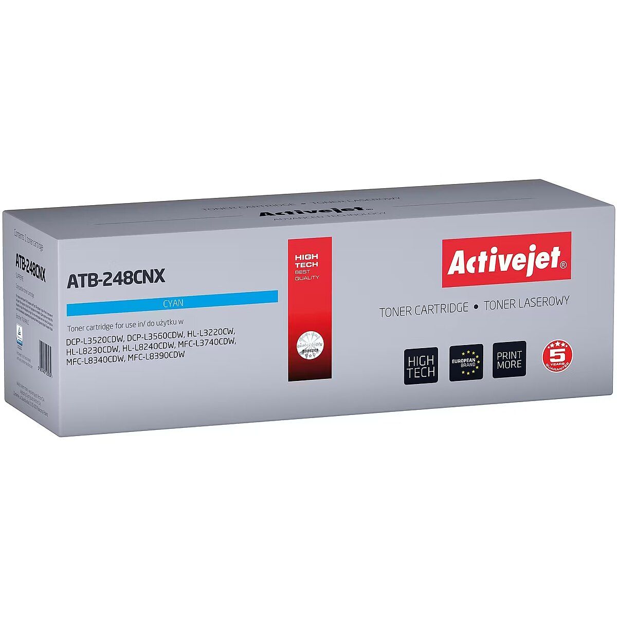 Activejet ATB-248CNX Toner for Brother printers; Replacement Brother TN248XLC; Supreme; 2300 pages; blue)_1