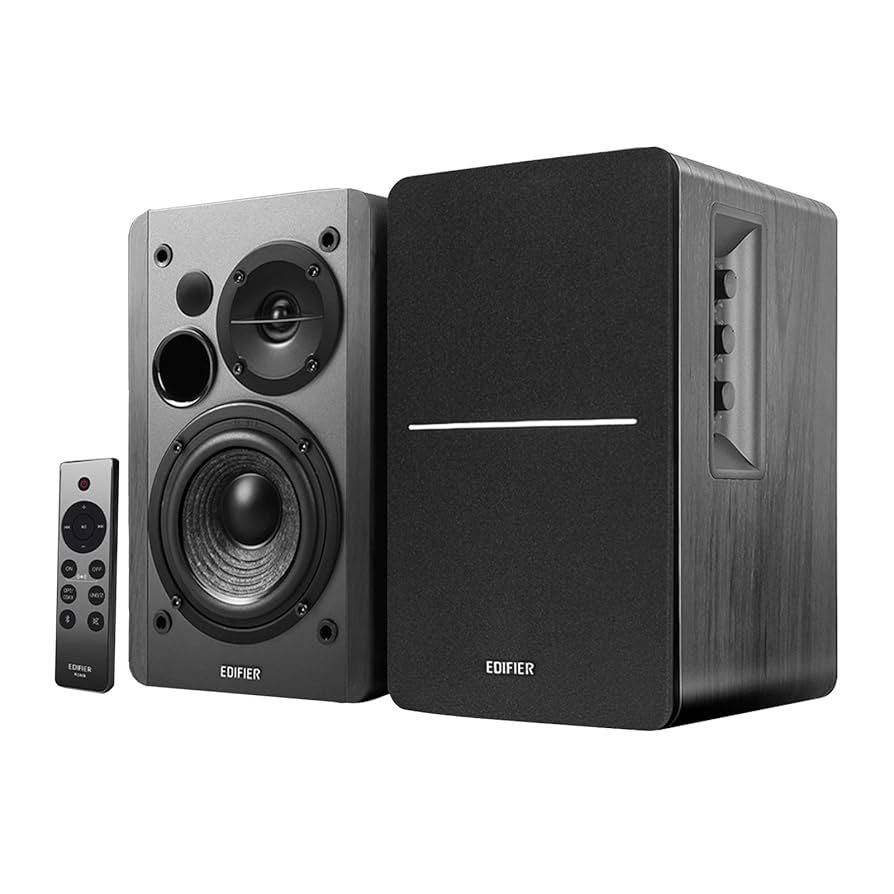 BOXE EDIFIER 2.0, RMS:  42W (2 x 21W), bluetooth, telecomanda wireless, volum, bass, treble, optical, sub-out, black, 