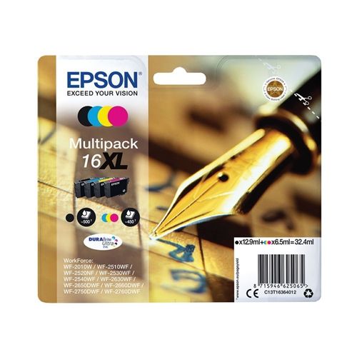 Patrone Epson 16 4er-Pack black + color XL             T1636_1