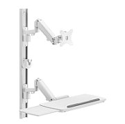 Statie de lucru medical de perete Blackmount MED02-2, display 17