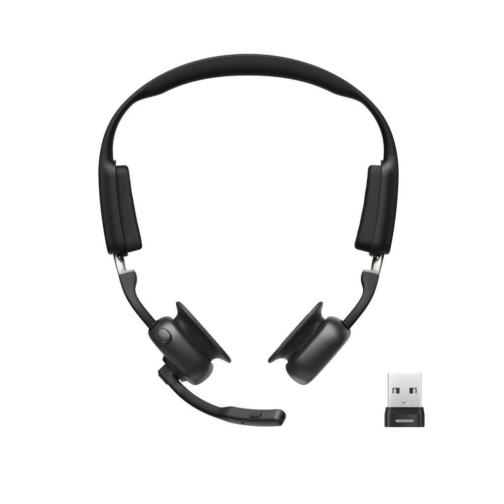 SHOKZ OPENMEET UC WITH USB-A AD/HEADSET WITH NOISE CANCEL MIC D_1