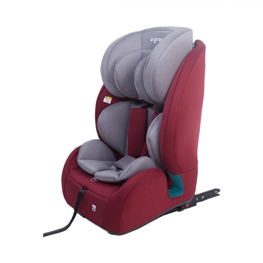 Scaun auto 76-150CM(15M-12Y), R129, isofix si top tether, rosu, U-Grow_2