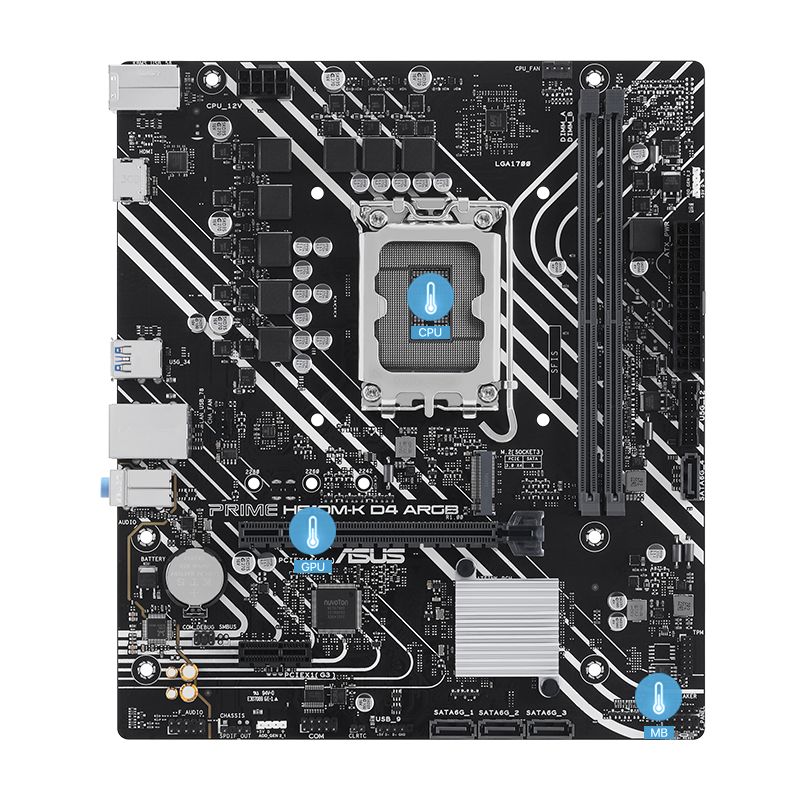ASUS PRIME H610M-K D4 ARGB LGA1700 1xHDMI