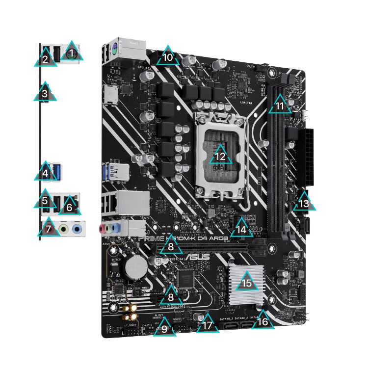 ASUS PRIME H610M-K D4 ARGB LGA1700 1xHDMI_3