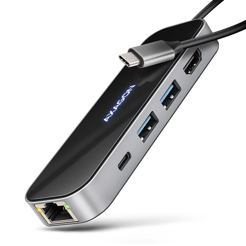 HMC-6GLN, USB-C, USB-A, HDMI, RJ-45, PD 100W