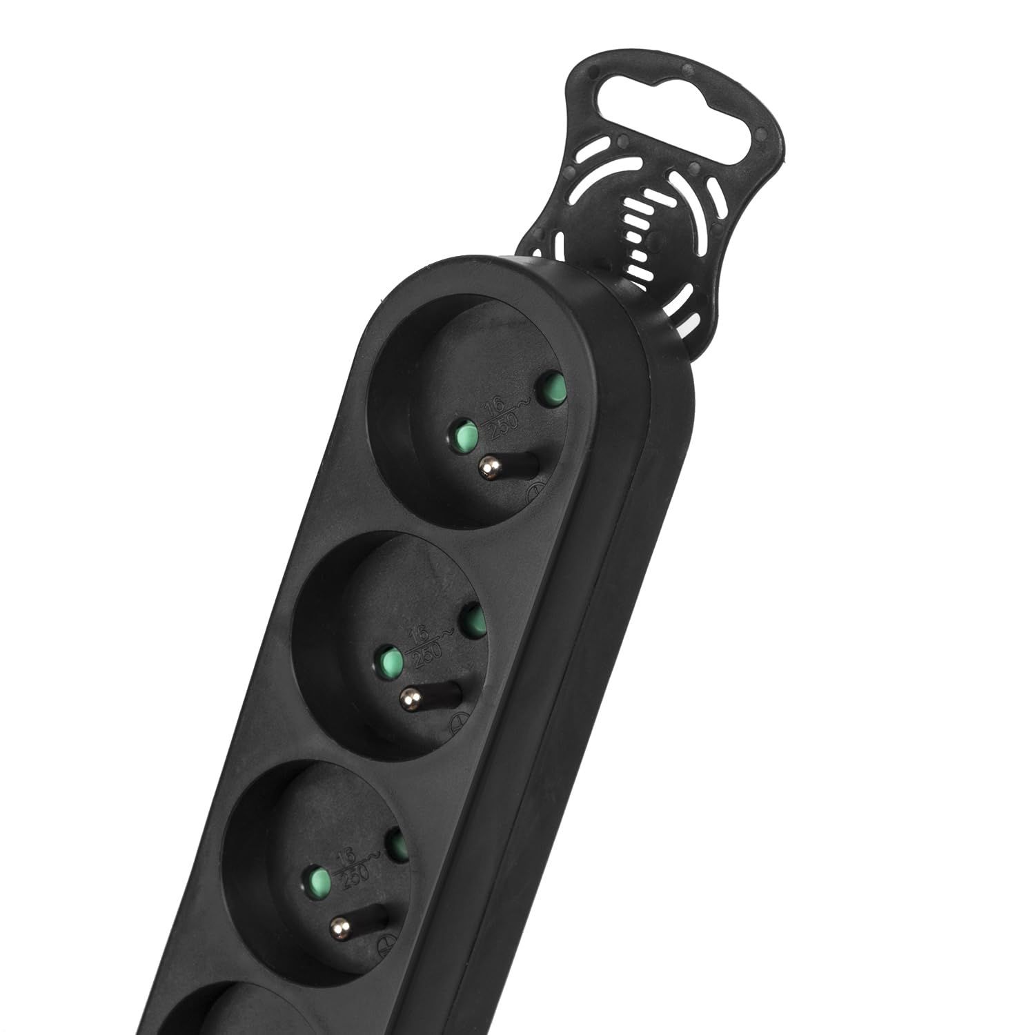 Maclean MCE185 power extension 5 m 5 AC outlet(s) Indoor Black_3