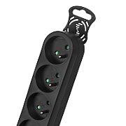 Maclean MCE185 power extension 5 m 5 AC outlet(s) Indoor Black_3