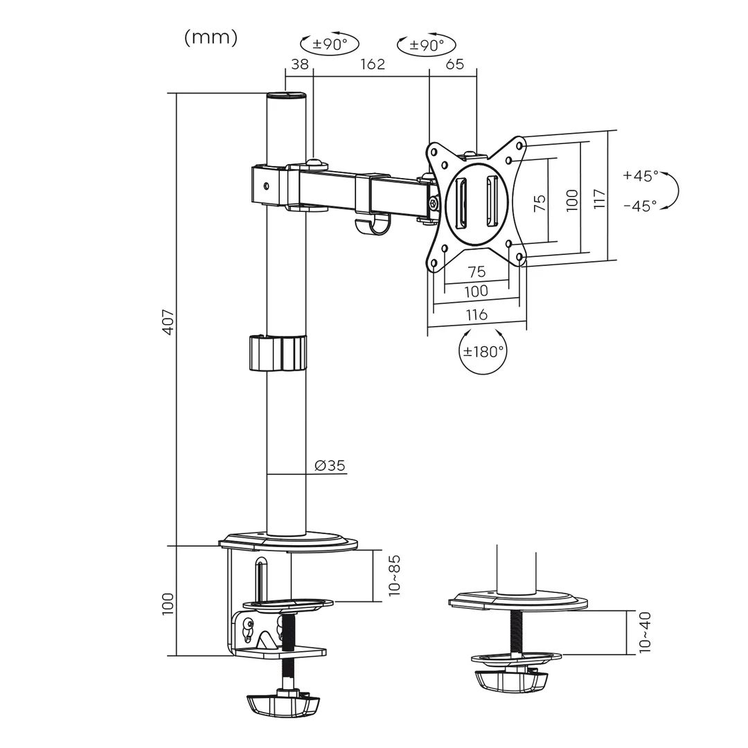 MACLEAN LCD MONITOR DESK MOUNT MC-572N_3