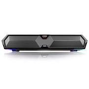 BOXE EDIFIER Gaming desktop, RMS: 5W (2.5W + 2.5W), Bluetooth 5.3, USB-A, RGB, sound card/ mic, dim. 485x70x80mm, black, 