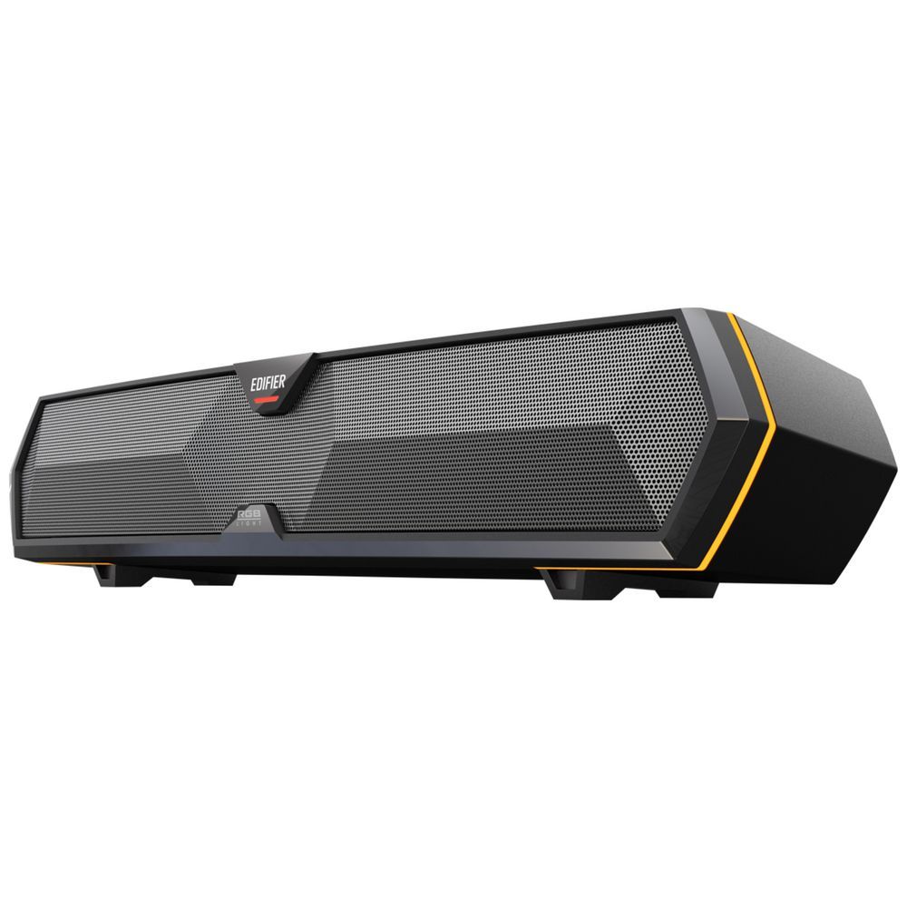 BOXE EDIFIER Gaming desktop, RMS: 5W (2.5W + 2.5W), Bluetooth 5.3, USB-A, RGB, sound card/ mic, dim. 485x70x80mm, black, 