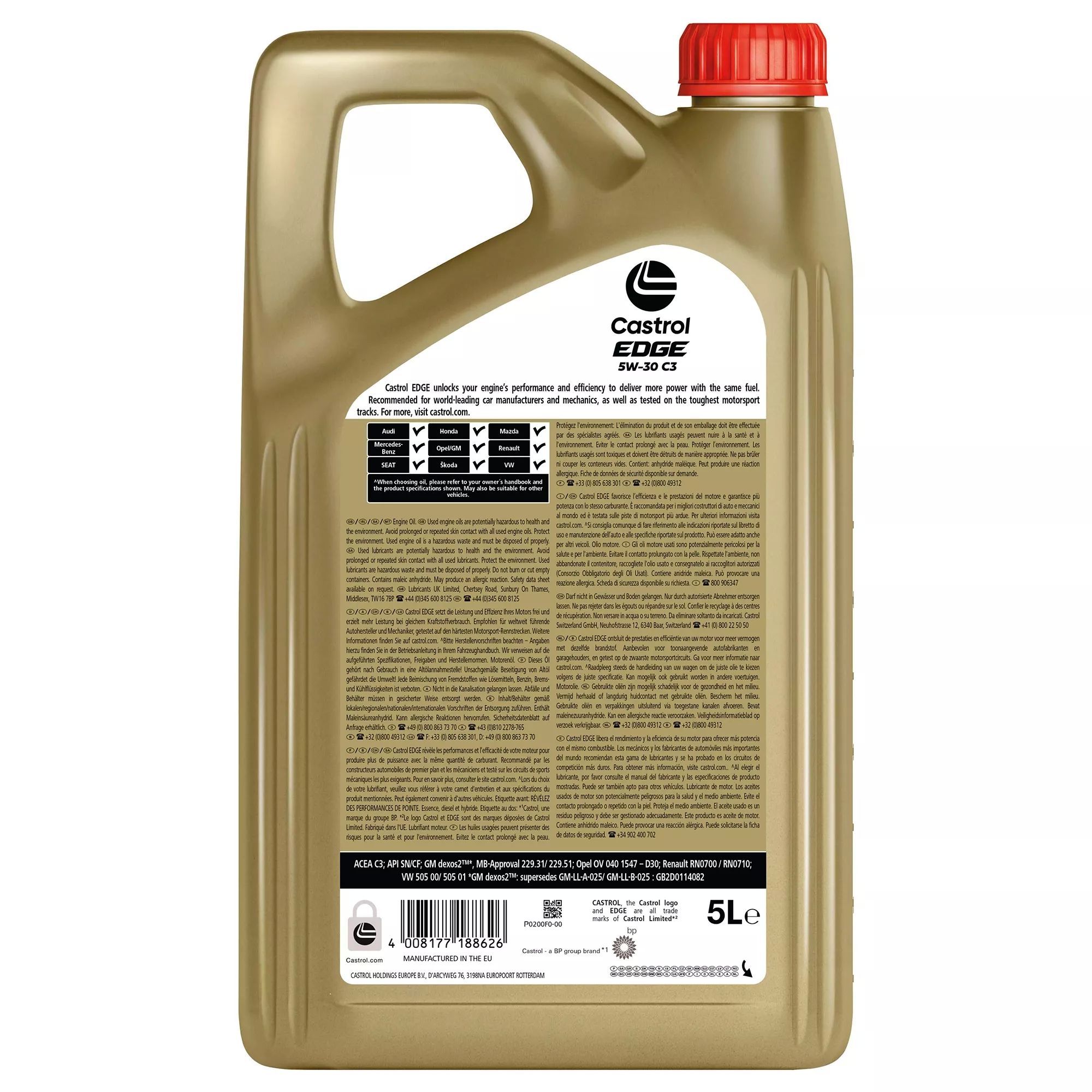 Engine oil Castrol Edge 5W-30 C3 PC 5L H 188626 15F7EC_2