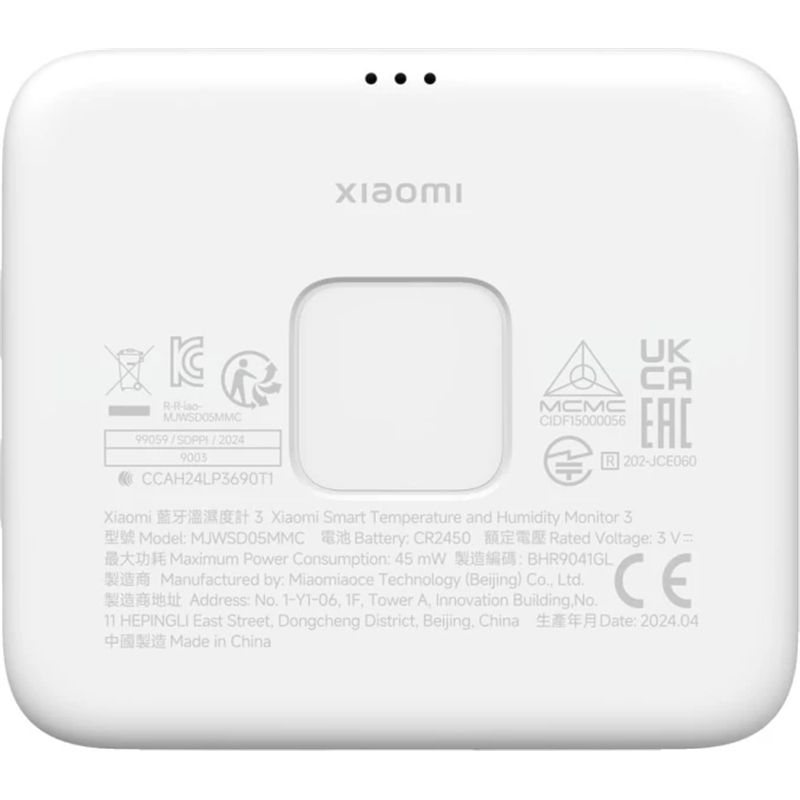 Xiaomi Mi Temp&Humidity Monitor 3 White_1