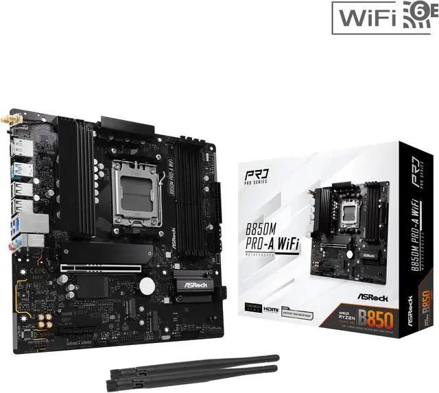 Asrock B850M Pro-A WiFi AMD B850 Socket AM5 micro ATX_1