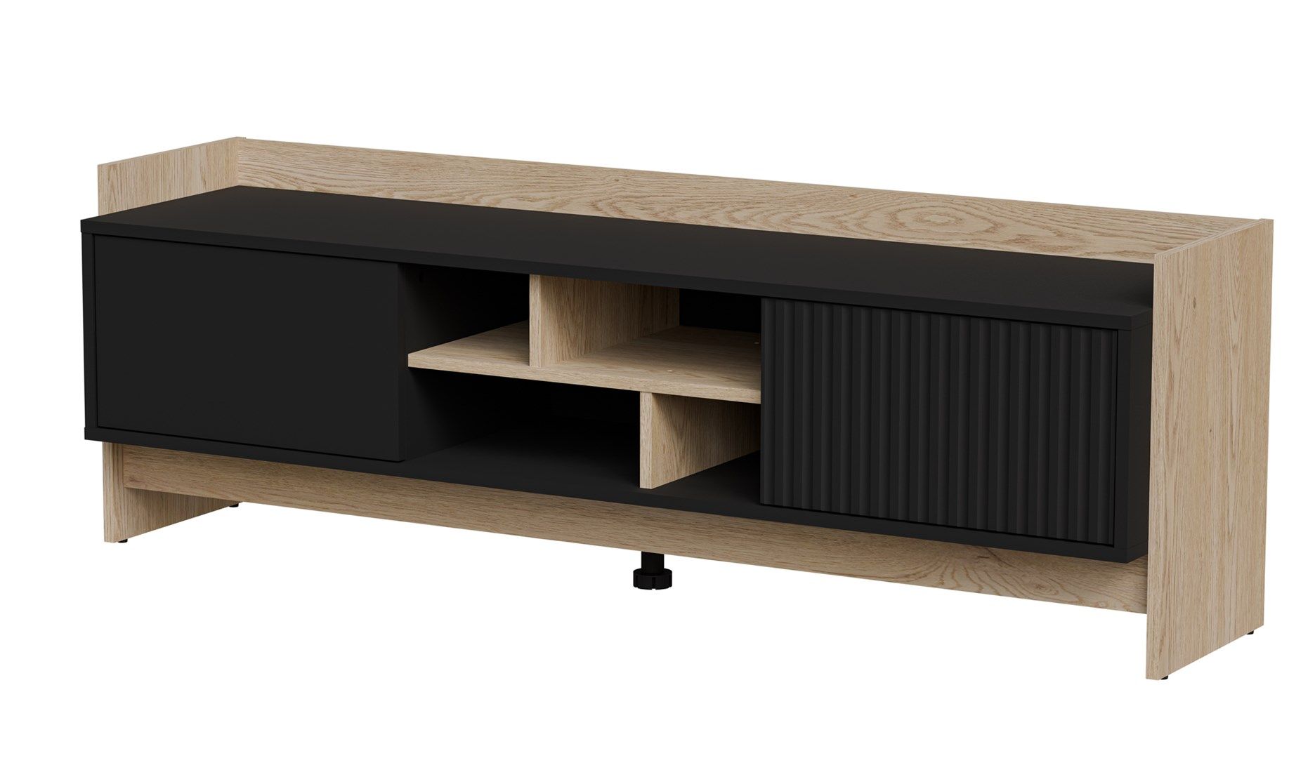 Cama RTV PORTO 2D cabinet 150x38x50 oak/black_1