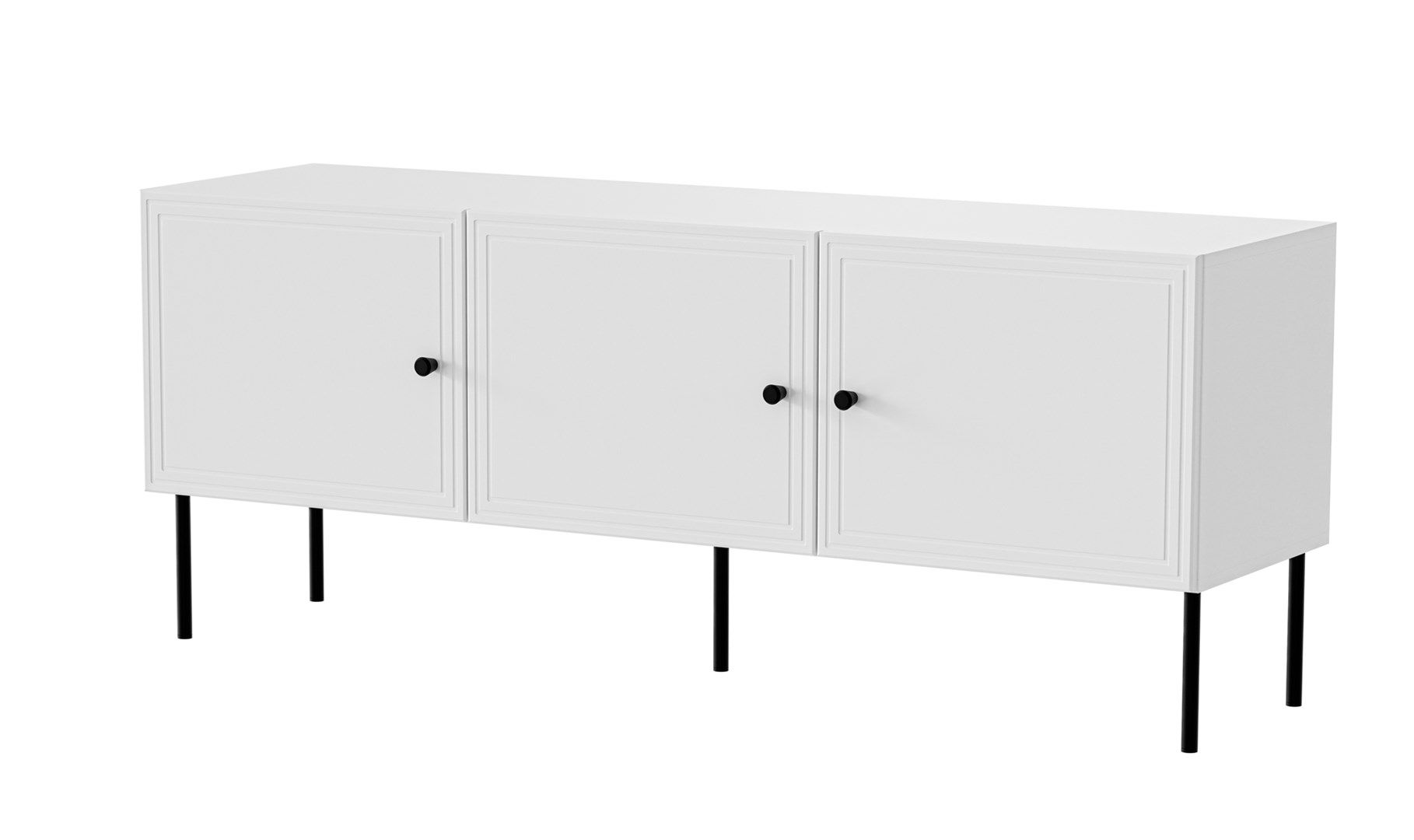 Cama RTV 3D cabinet PALAZZO BIS 151x40x60 white matt_1