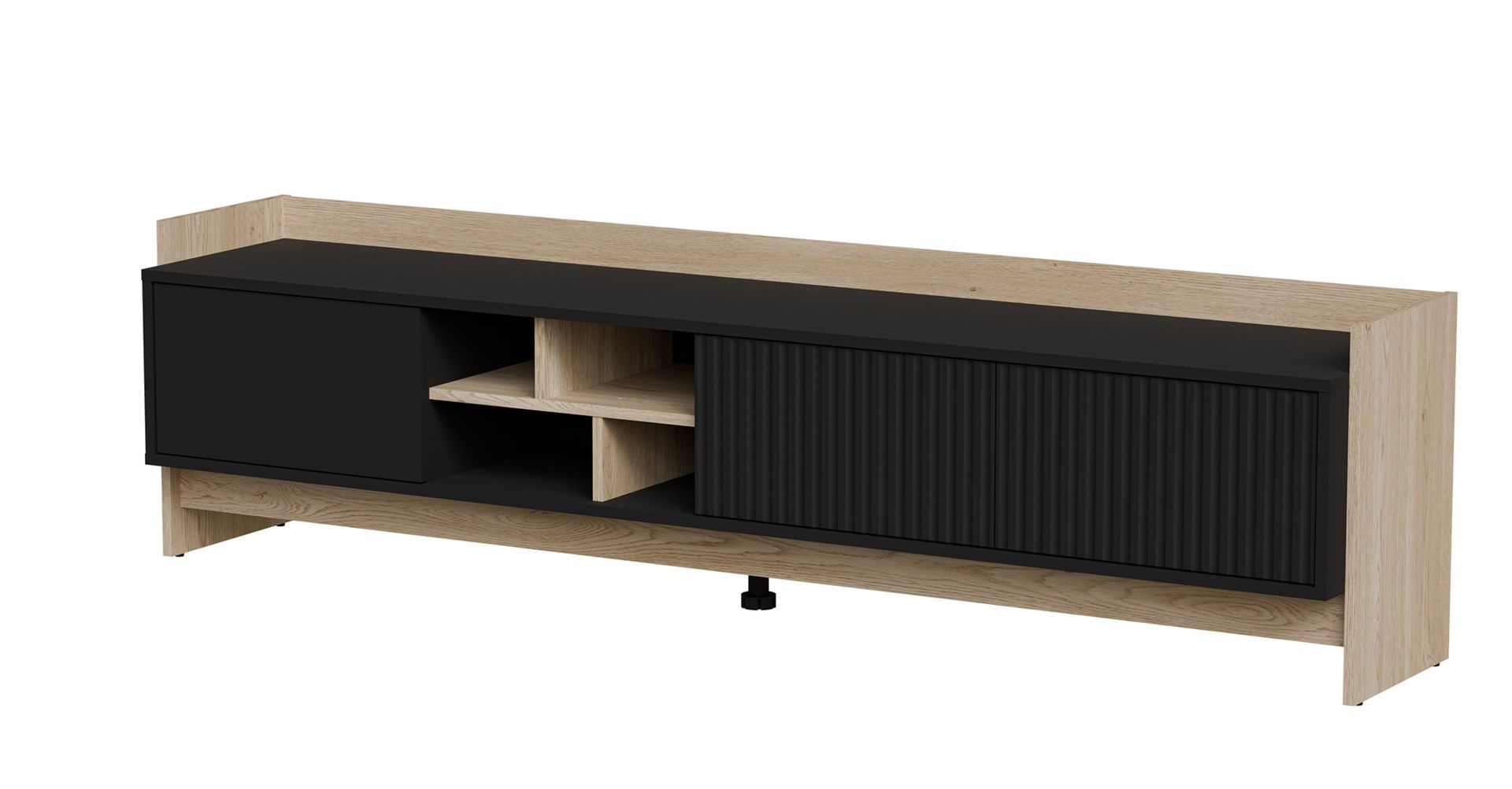 Cama RTV PORTO 3D cabinet 190x38x50 oak/black_1