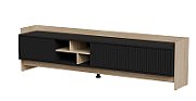 Cama RTV PORTO 3D cabinet 190x38x50 oak/black_1