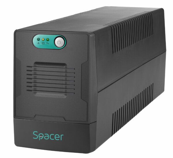 UPS Spacer Line Int.  fara management,  2000VA/  1200W, AVR, 4 x socket Schuko, indicatie status cu LED, 2 x baterie 12V/9Ah, bateria are 12 luni garantie,  SPUP-2000L-LIT01   (timbru verde 11 lei)