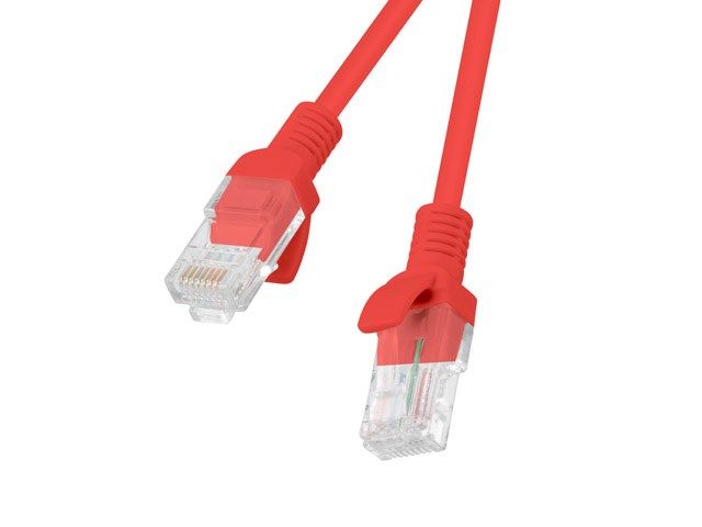 PATCHCORD KAT.5E UTP 1.5M CZERWONY FLUKE PASSED LANBERG 10-PACK_1