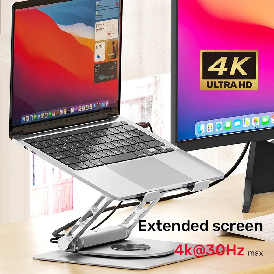 UNITEK LAPTOP STAND WITH DETACHABLE USB-C HUB_2