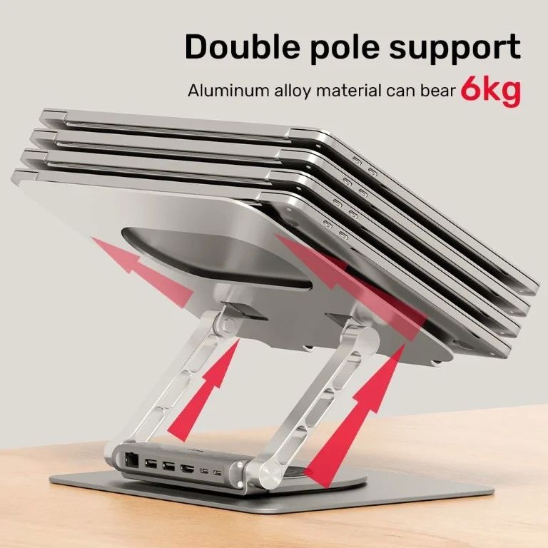 UNITEK LAPTOP STAND WITH DETACHABLE USB-C HUB_3