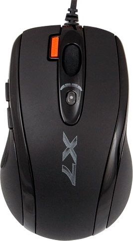 MOUSE A4TECH gaming, cu fir, USB, optic, 2000 dpi, butoane/scroll 7/1, negru, iluminare, butoane programabile,  X-710MK    (include TV 0.15 lei)