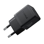INCARCATOR retea Baseus Palm, Quick Charge 20W, 1 x USB Type-C 5V/3.0A, include cablu USB Type-C la USB Type-C 1m, negru 