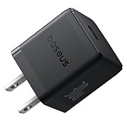 INCARCATOR retea Baseus Palm, Quick Charge 30W, 1 x USB, 1 x USB Type-C 5V/3.0A, include cablu USB Type-C la USB Type-C 1m, negru 
