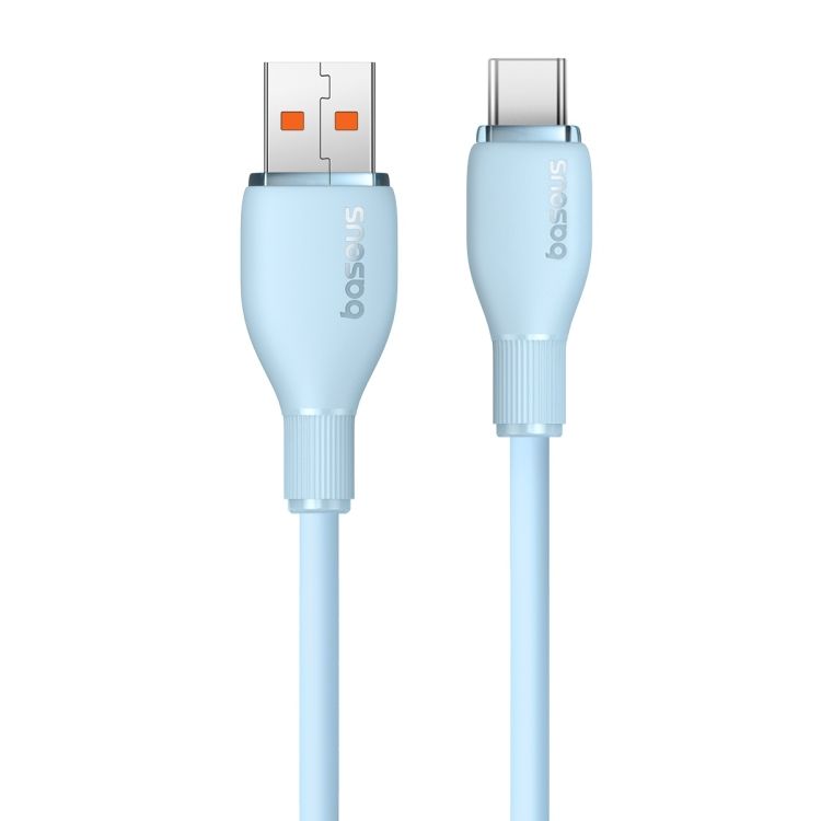 CABLU alimentare si date Baseus Pudding, Fast Charging Data Cable pt. smartphone, USB la USB Type-C 100W, 1.2m, albastru 