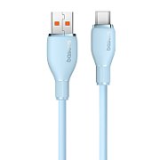CABLU alimentare si date Baseus Pudding, Fast Charging Data Cable pt. smartphone, USB la USB Type-C 100W, 1.2m, albastru 