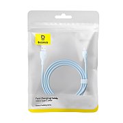 CABLU alimentare si date Baseus Pudding, Fast Charging Data Cable pt. smartphone, USB la USB Type-C 100W, 1.2m, albastru 