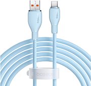 CABLU alimentare si date Baseus Pudding, Fast Charging Data Cable pt. smartphone, USB la USB Type-C 100W, 2m, albastru 